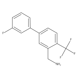 (3'-Fluoro-4-(trifluoromethyl)biphenyl-3-yl)methanamine结构式