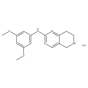 N-(3,5-Dimethoxyphenyl)-5,6,7,8-tetrahydropyrido[4,3-d]pyrimidin-2-amine;hydrochloride Structure
