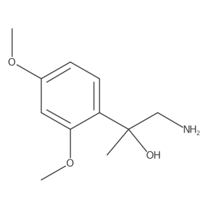 1-Amino-2-(2,4-dimethoxyphenyl)propan-2-ol结构式