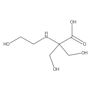 3-Hydroxy-2-((2-hydroxyethyl)amino)-2-(hydroxymethyl)propanoic acid结构式