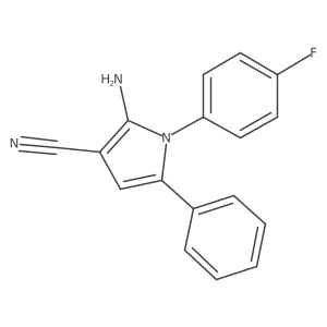 2-amino-1-(4-fluorophenyl)-5-phenyl-1H-pyrrole-3-carbonitrile Structure