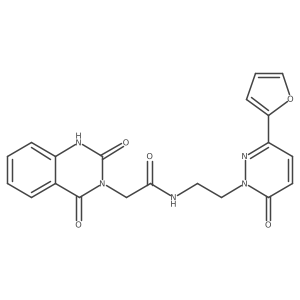 2-(2,4-dioxo-1,2-dihydroquinazolin-3(4H)-yl)-N-(2-(3-(furan-2-yl)-6-oxopyridazin-1(6H)-yl)ethyl)acetamide Structure