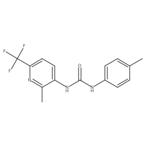 N-(4-Methylphenyl)-N'-[2-methyl-6-(trifluoromethyl)pyridin-3-yl]urea结构式