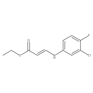 ethyl (E)-3-(3-chloro-4-fluoroanilino)prop-2-enoate Structure