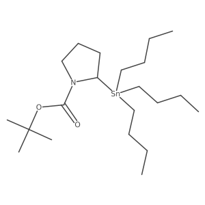 (S)-1-Boc-2-tributylstannanylpyrrolidine Structure
