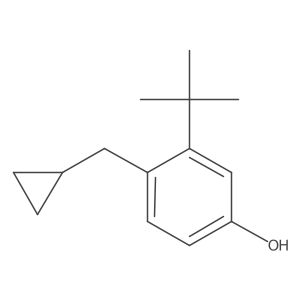 3-Tert-butyl-4-(cyclopropylmethyl)phenol Structure