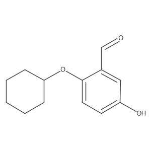 2-(Cyclohexyloxy)-5-hydroxybenzaldehyde Structure