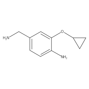 4-(Aminomethyl)-2-cyclopropoxyaniline Structure