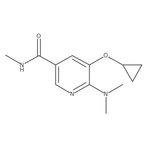 5-Cyclopropoxy-6-(dimethylamino)-N-methylnicotinamide Structure