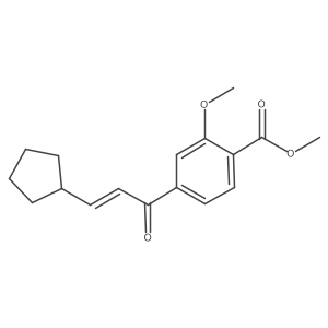 Methyl 4-(3-cyclopentylacryloyl)-2-methoxybenzoate Structure