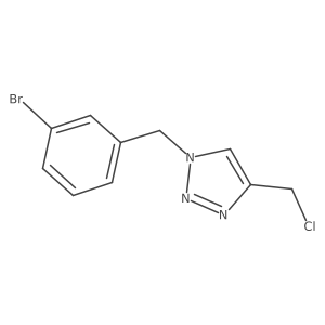 1-[(3-bromophenyl)methyl]-4-(chloromethyl)-1H-1,2,3-triazole Structure
