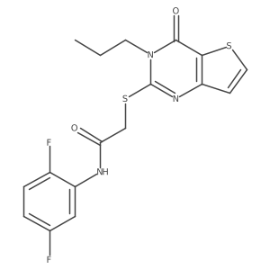 N-(2,5-difluorophenyl)-2-({4-oxo-3-propyl-3H,4H-thieno[3,2-d]pyrimidin-2-yl}sulfanyl)acetamide Structure