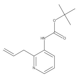tert-butyl N-(2-prop-2-enylpyridin-3-yl)carbamate结构式