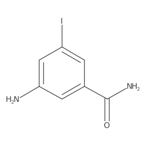 3-Amino-5-iodobenzamide结构式