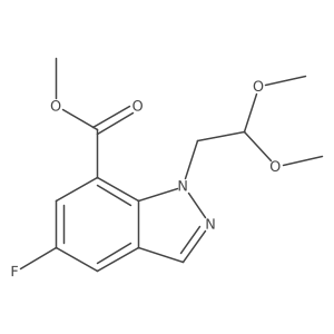 Methyl 1-(2,2-dimethoxyethyl)-5-fluoroindazole-7-carboxylate Structure