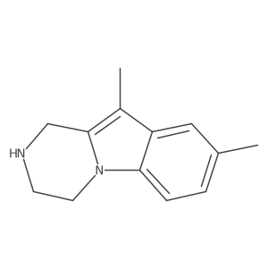 1,2,3,4-Tetrahydro-8,10-dimethylpyrazino[1,2-a]indole Structure