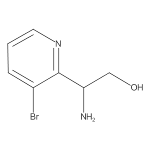 2-Amino-2-(3-bromopyridin-2-yl)ethan-1-ol Structure