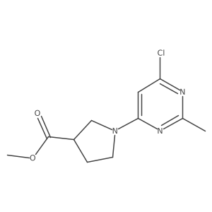 Methyl 1-(6-chloro-2-methylpyrimidin-4-yl)pyrrolidine-3-carboxylate Structure