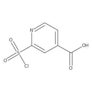 2-(Chlorosulfonyl)pyridine-4-carboxylic acid结构式
