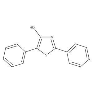5-Phenyl-2-(4-pyridinyl)-4-thiazolol结构式