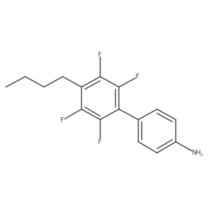 4-(4-Butyl-2,3,5,6-tetrafluorophenyl)aniline结构式