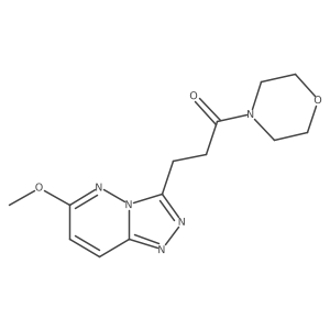 3-(6-Methoxy[1,2,4]triazolo[4,3-b]pyridazin-3-yl)-1-(morpholin-4-yl)propan-1-one结构式