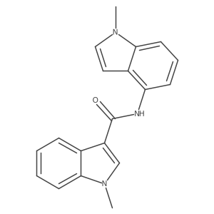 1-methyl-N-(1-methyl-1H-indol-4-yl)-1H-indole-3-carboxamide结构式