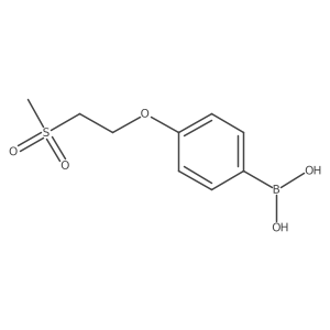 [4-(2-Methylsulfonylethoxy)phenyl]boronic acid结构式