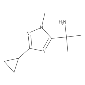 2-(3-Cyclopropyl-1-methyl-1h-1,2,4-triazol-5-yl)propan-2-amine Structure