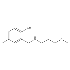 2-{[(3-Methoxypropyl)amino]methyl}-4-methylphenol结构式