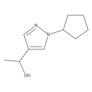 1-(1-cyclopentyl-1H-pyrazol-4-yl)ethan-1-ol Structure