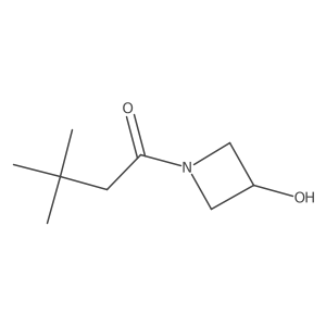 1-(3-Hydroxyazetidin-1-yl)-3,3-dimethylbutan-1-one结构式