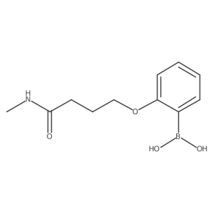 [2-[4-(Methylamino)-4-oxobutoxy]phenyl]boronic acid Structure