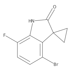 4'-Bromo-7'-fluorospiro[cyclopropane-1,3'-indolin]-2'-one Structure