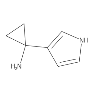 1-(1H-pyrrol-3-yl)cyclopropan-1-amine结构式