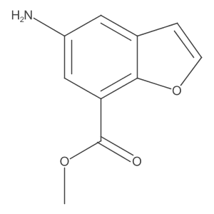 Methyl 5-aminobenzofuran-7-carboxylate结构式