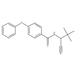 N-(1-cyano-2,2-dimethylpropyl)-4-(pyridin-3-yloxy)benzamide结构式