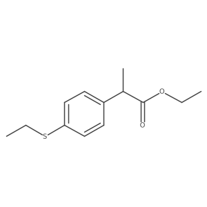 Ethyl 2-(4-ethylsulfanylphenyl)propanoate Structure