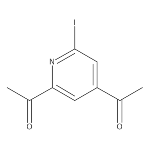 1-(2-Acetyl-6-iodopyridin-4-YL)ethanone Structure