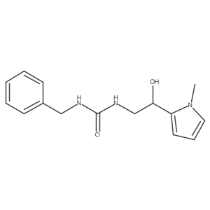 1-benzyl-3-(2-hydroxy-2-(1-methyl-1H-pyrrol-2-yl)ethyl)urea Structure