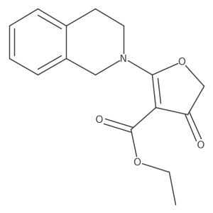 ethyl 2-(3,4-dihydroisoquinolin-2(1H)-yl)-4-oxo-4,5-dihydrofuran-3-carboxylate Structure