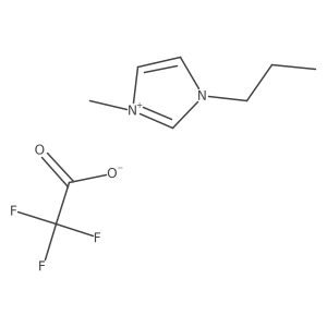 1-Propyl-3-methylimidazolium trifluoroacetate结构式