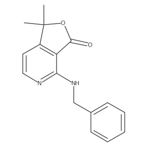 4-(Benzylamino)-1,1-dimethylfuro[3,4-c]pyridin-3(1H)-one Structure