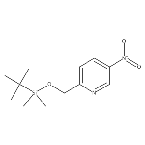 2-((Tert-butyldimethylsilyloxy)methyl)-5-nitropyridine Structure