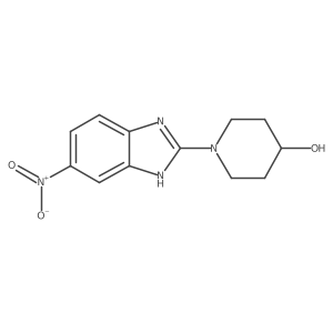 1-(5-nitro-1H-benzo[d]imidazol-2-yl)piperidin-4-ol Structure
