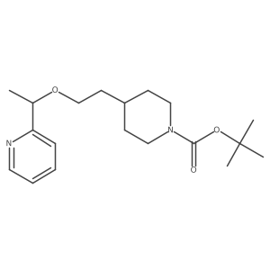 tert-Butyl 4-(2-(1-(pyridin-2-yl)ethoxy)ethyl)piperidine-1-carboxylate Structure