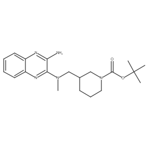 tert-Butyl 3-(((3-aminoquinoxalin-2-yl)(methyl)amino)methyl)piperidine-1-carboxylate Structure