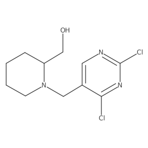 (1-((2,4-Dichloropyrimidin-5-yl)methyl)piperidin-2-yl)methanol结构式
