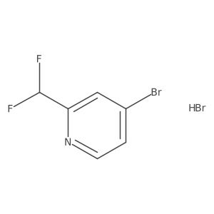 4-Bromo-2-(difluoromethyl)pyridine hydrobromide Structure