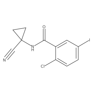 2-chloro-N-(1-cyanocyclopropyl)-5-iodobenzamide结构式